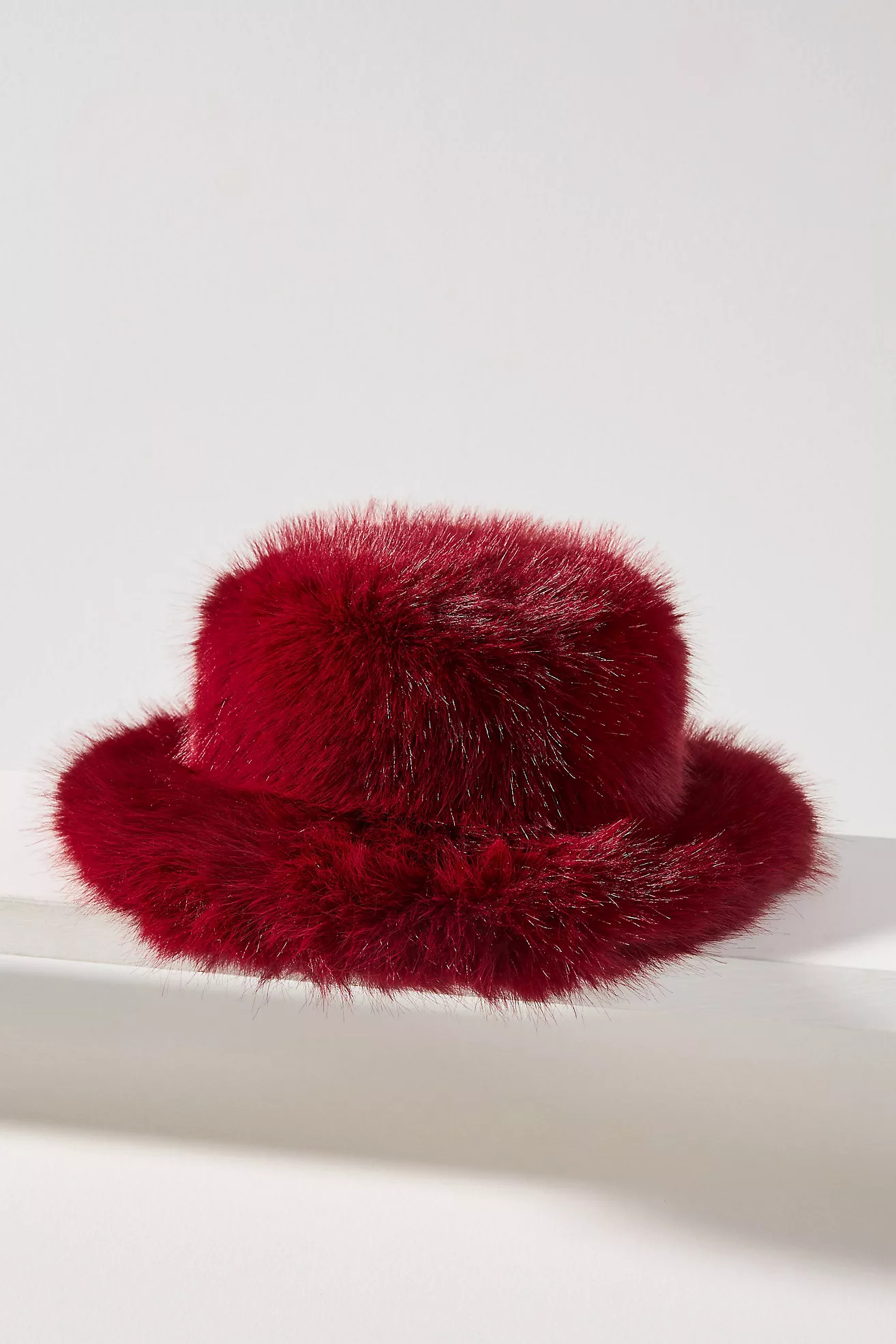 Shaggy Faux-Fur Bucket Hat | Anthropologie (US)