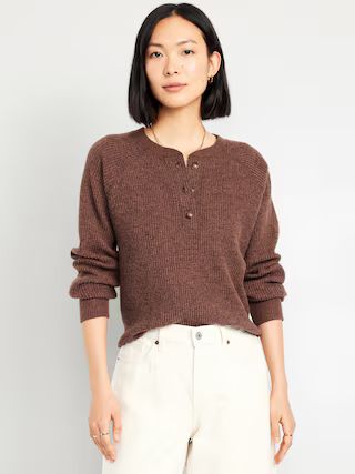 Cozy Thermal-Knit Henley | Old Navy (US)