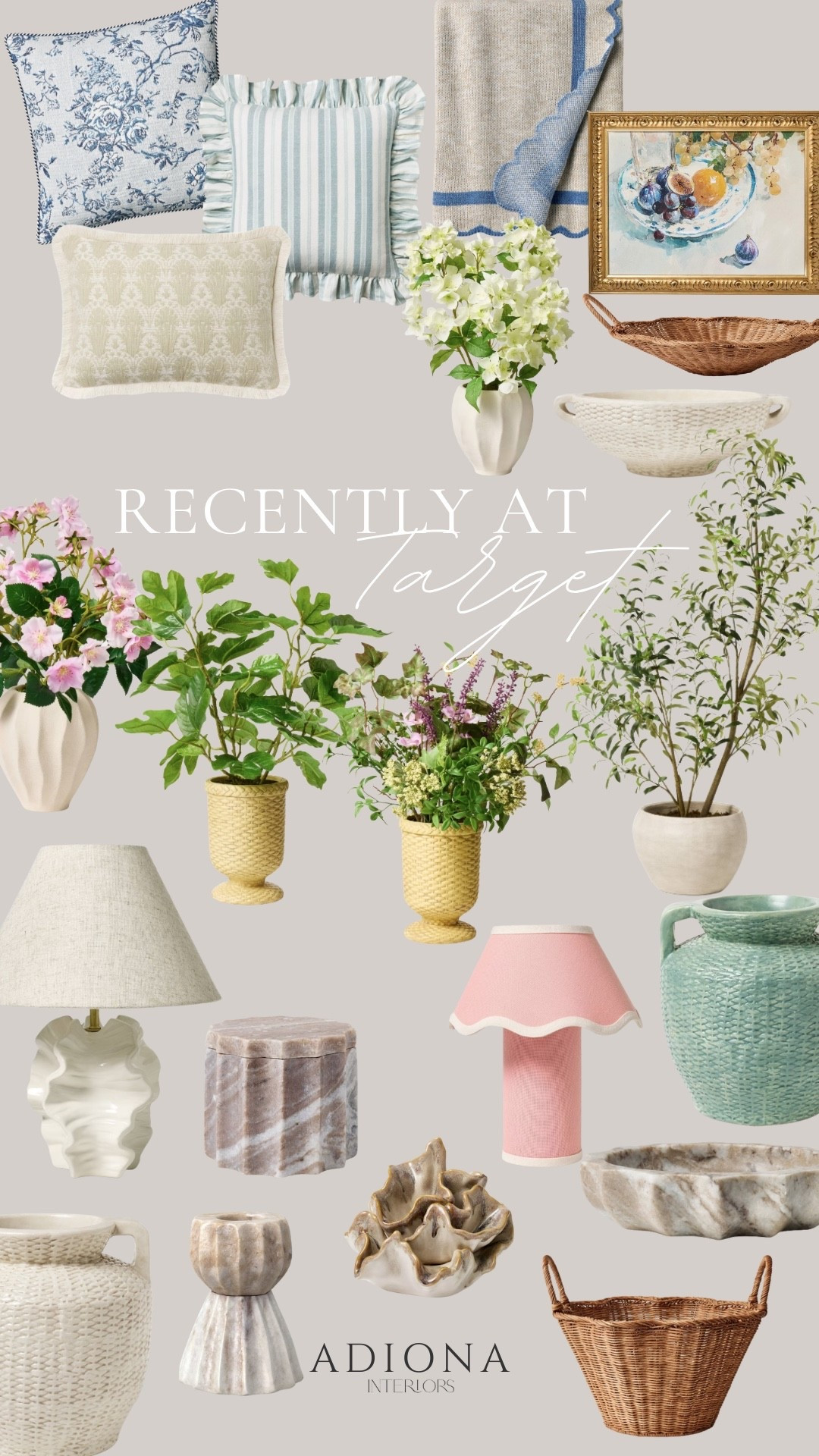 Target recent finds

Decorative pillows, decorative tray, faux floral stems, table lamp, vases, vintage painting, woven basket, marble chatchall, spring decor, spring finds, target home, target decor 

#LTKHome #LTKSeasonal