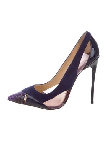 Christian Louboutin Galata PVC-Accented Pumps | The Real Real, Inc.