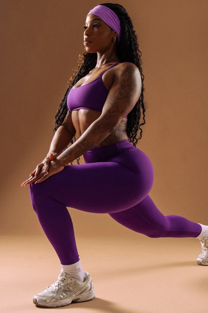 Micro Legacy Legging - Grape Juice | Buffbunny Collection