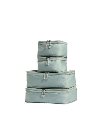 ANTLER - Compression Packing Cubes for Travel, Luggage Organiser for Suitcases or Bags, Travel Accessories, Set of 4, Mist Blue | Amazon (US)
