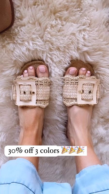 My most worn Summer sandal currently 30% off. These will go with everything and they are so comfy fit true to size.

#LTKFindsUnder100 #LTKOver40 #LTKSaleAlert