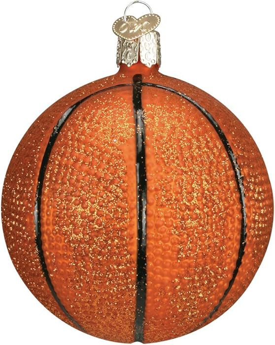 Old World Christmas Basketball Glass Blown Ornament for Christmas Tree, Handcrafted Holiday Decor... | Amazon (US)