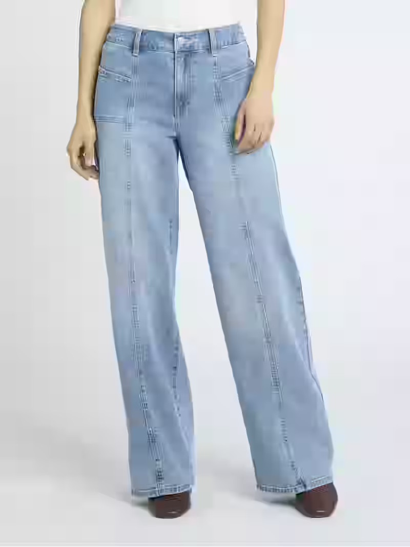 Madden NYC Women's Mid-Rise Loose Fitted Jeans | Walmart (US)