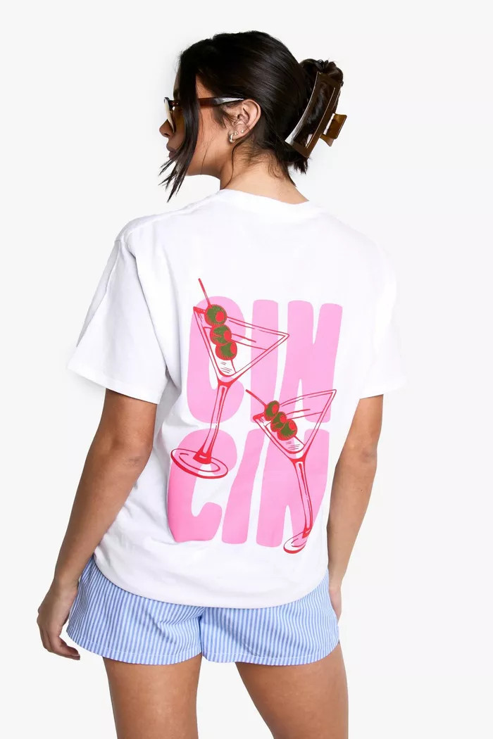 Cin Cin Oversized T-shirt | Boohoo.com (UK & IE)