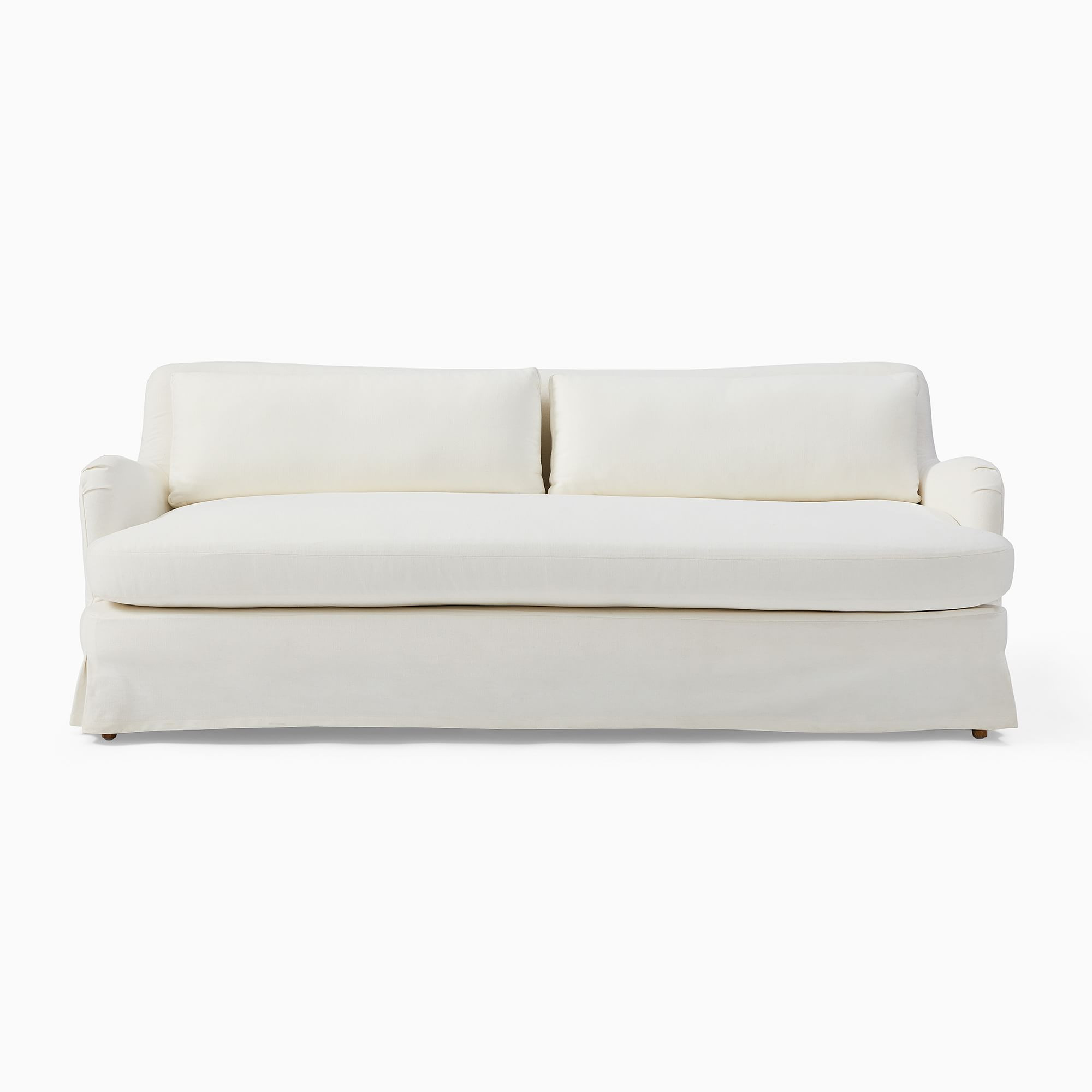 Sophie Skirted Slipcover Sofa (62"–82") | West Elm (US)