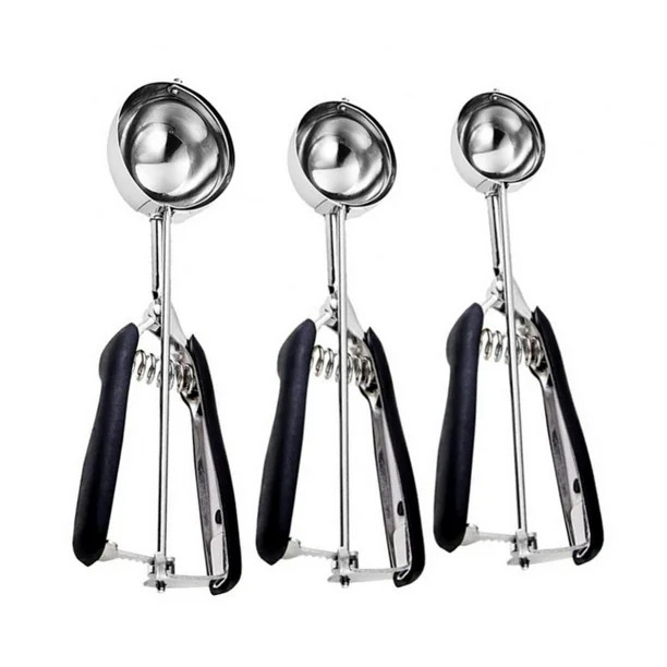 Cookie Scoop set, Size #60/ #40/ #20 Size Cookie Dough Scoop, 3 Pack Cookie Scoops for Baking, No... | Walmart (US)