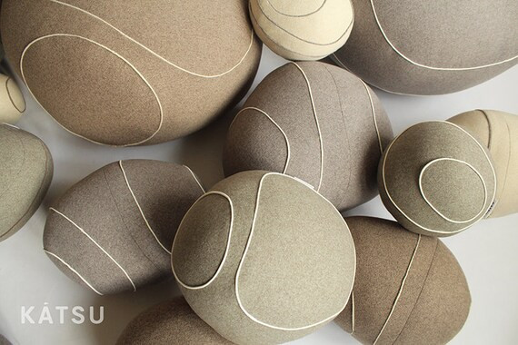 Pouf ottoman. Look like stone. Different colors and sizes. | Etsy | Etsy (US)