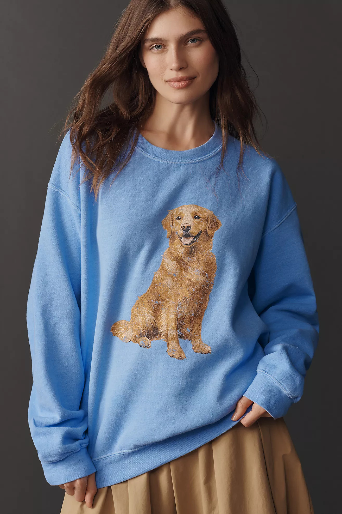 By Anthropologie Australian Shepherd Pullover Sweatshirt | Anthropologie (US)