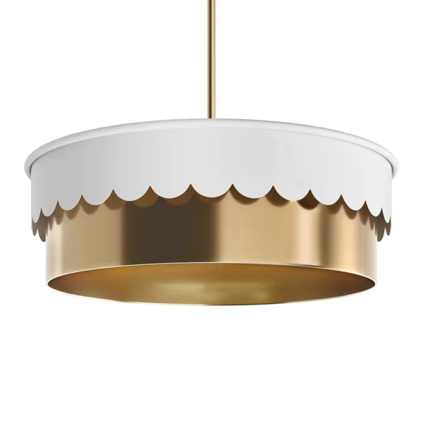 Dulcia 4 - Light Brass Drum Pendant | Wayfair North America