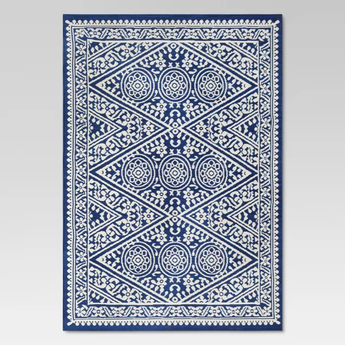 Tapestry Outdoor Rug Blue - Threshold™ | Target