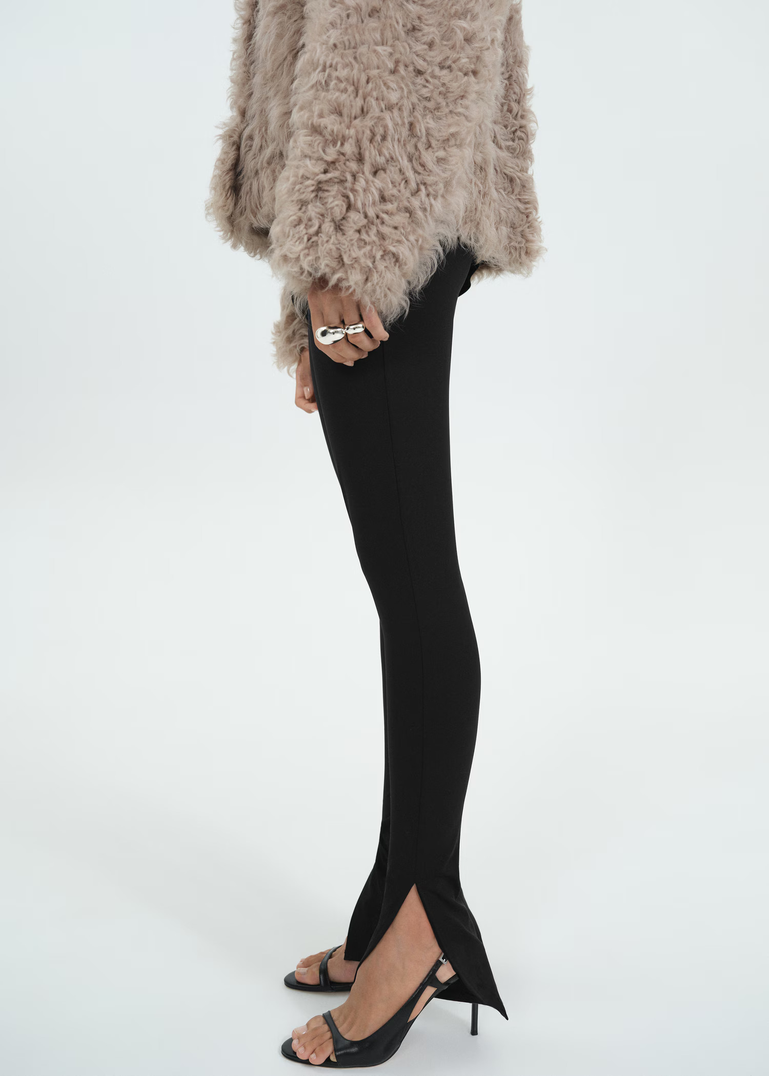 Slit hem leggings - Women | MANGO USA | Mango (US/MX/AU)