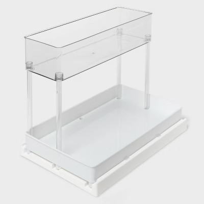 Long Gliding Tray with Bin Clear - Brightroom™ | Target