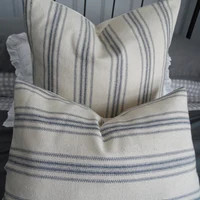 Rustic Linen Lumbar Pillowcase, Soft Linen Cushion Cover, Country Pillowcase, Natural Linen Long ... | Etsy (US)