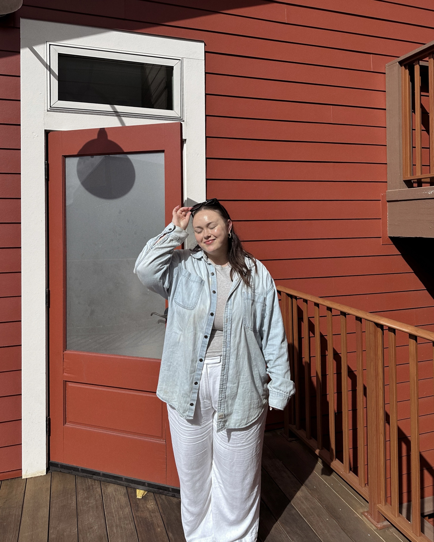 casual comfy ootd! wearing a 34 in the pants & XL in the top. The shirt is a vintage Levi button down but I liked the most similar one I could find! 

#LTKMidsize #LTKPlusSize #LTKStyleTip