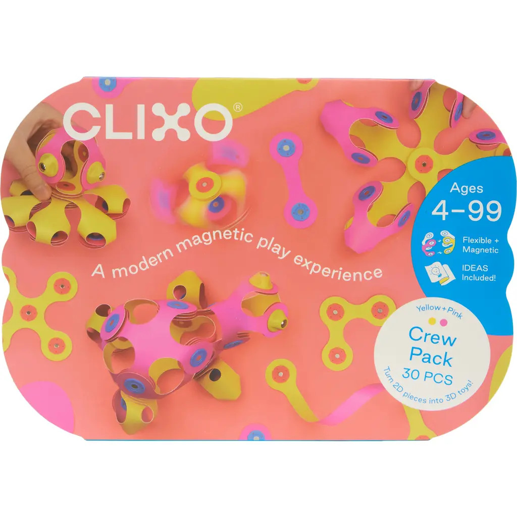 Clixo 30-Piece Crew Pack Toy Building Set in Yellow Multi at Nordstrom | Nordstrom