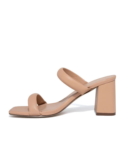 Schena Square Toe Heeled Sandal - Nude - FINAL SALE | VICI