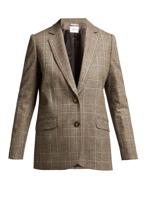Pallas X Claire Thomson-jonville - Dickens Princes Of Wales Check Blazer - Womens - Grey Multi | Matches (US)