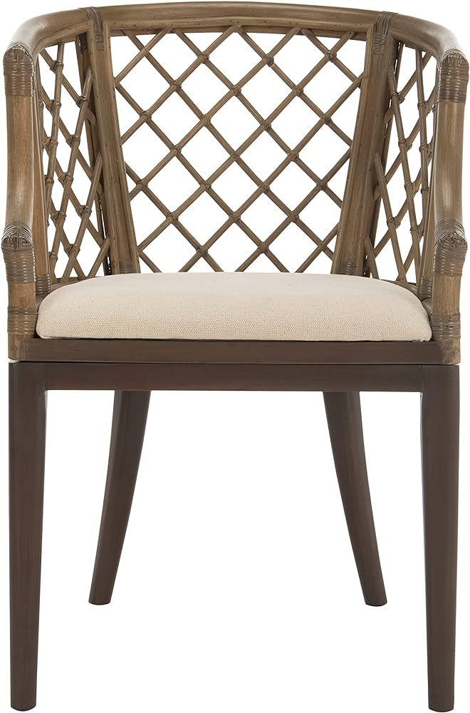 Safavieh Home Collection Carlotta Arm Chair, Griege | Amazon (US)