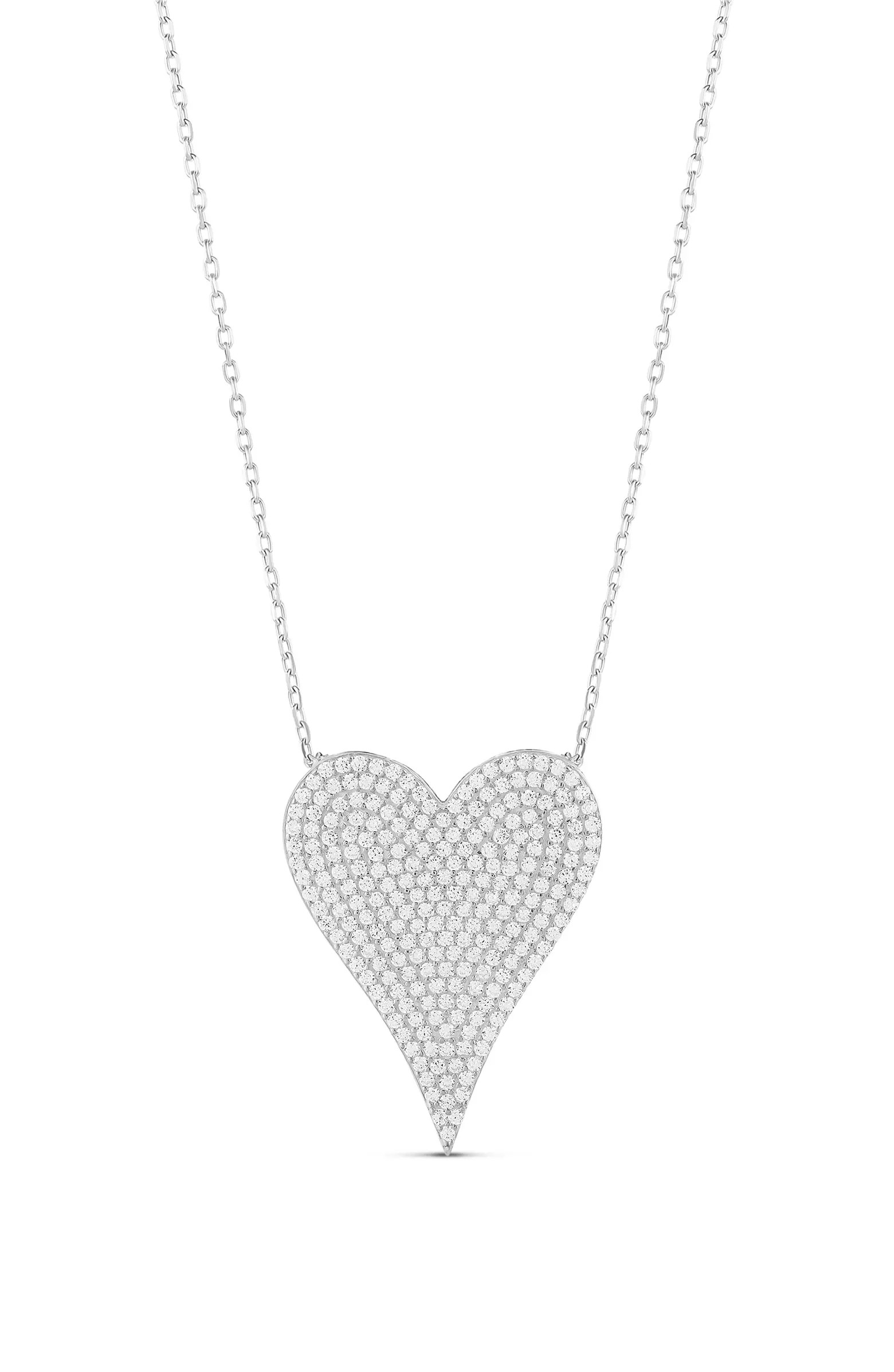 Pavé Heart Pendant Necklace | Nordstrom