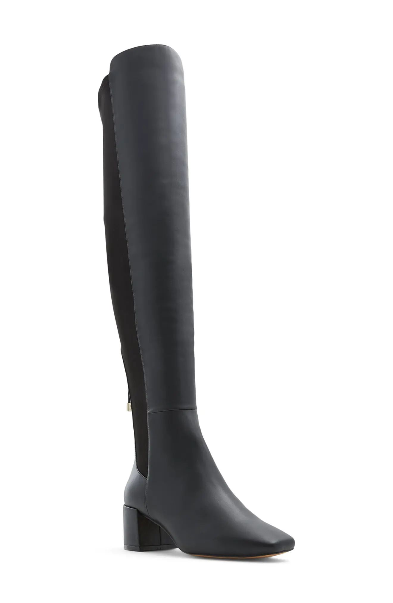 ALDO Pellagia Over the Knee Boot, Size 8 in Black at Nordstrom | Nordstrom