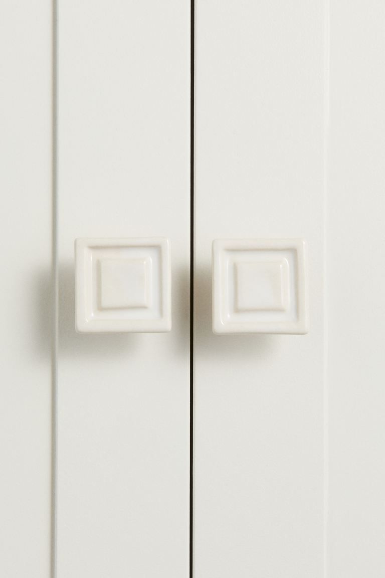 2-pack Stoneware Knobs - White - Home All | H&M US | H&M (US + CA)