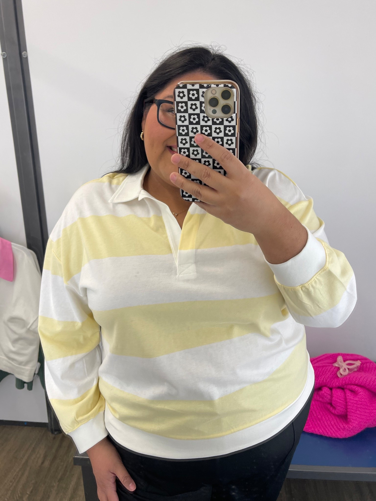 This lightweight polo long sleeve top is so perfect for spring! Loving the yellow color but it is also available in a baby blue! I’m wearing a size 2X 


#LTKOver40 #LTKPlusSize #LTKMidsize