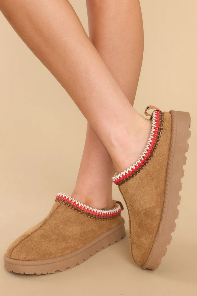 Zen Cognac Cozy Mule | Red Dress 