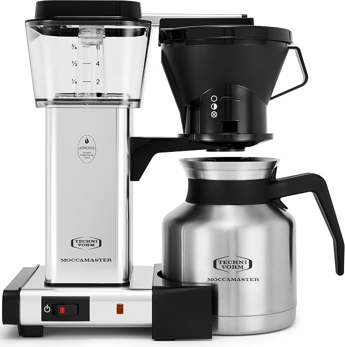 Technivorm Moccamaster 79212 KBTS Coffee Brewer, 32 oz, Polished Silver | Amazon (US)