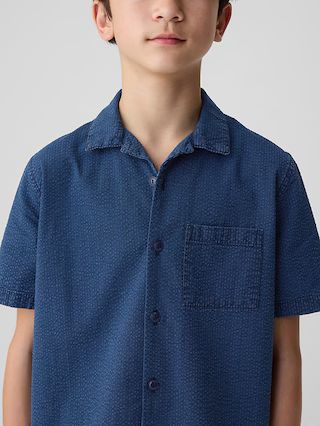 Kids Seersucker Oxford Shirt | Gap (US)