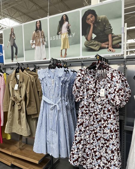 #WalmartPartner Make sure you check out these affordable pieces by Free Assembly at @Walmart! 🌞👗 I’m absolutely in love with the Free Assembly line at @WalmartFashion. Their clothes never disappoint. From classic stripes to floral prints, the blue dress in the middle gives that perfect nautical vibe, and the colors are spot on for the season. 🌊💐 Plus, their trench coats are a must-have for those cooler summer nights. Perfect for summer events and nights out! ✨☀️ #WalmartFashion #WalmartFinds #Walmart 