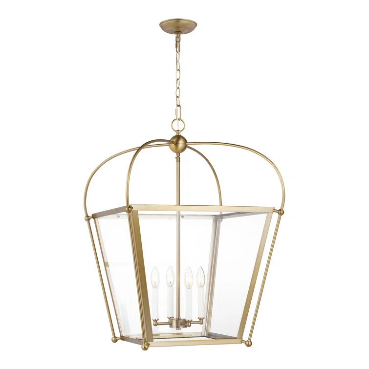 Lavely 4 - Light Lantern Rectangle Pendant | Wayfair Professional
