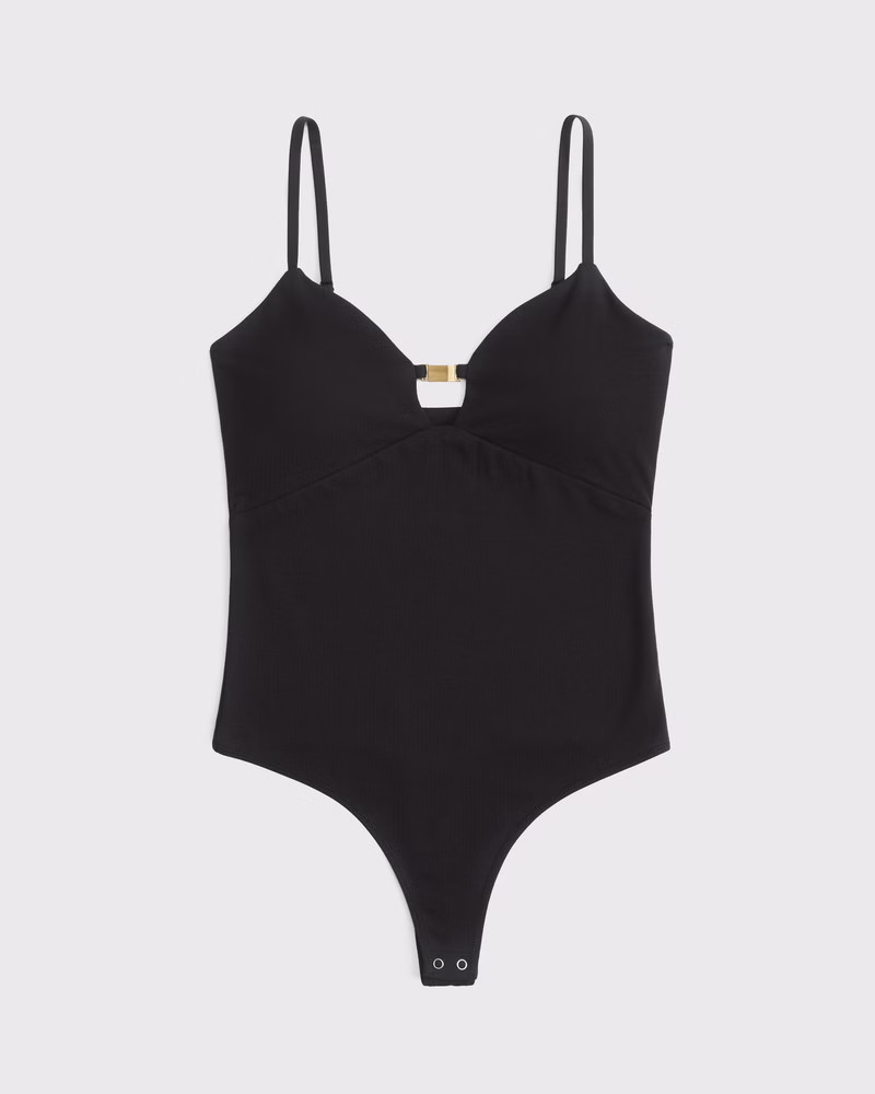 Bra-Free Hardware Cutout Bodysuit | Abercrombie & Fitch (US)