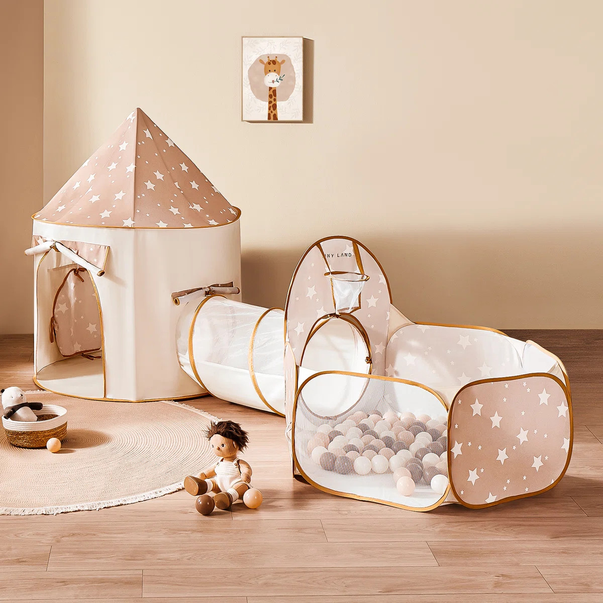 Tiny Land® Compact Adventure 3-in-1 Play Tunnel With no Balls | Wayfair North America