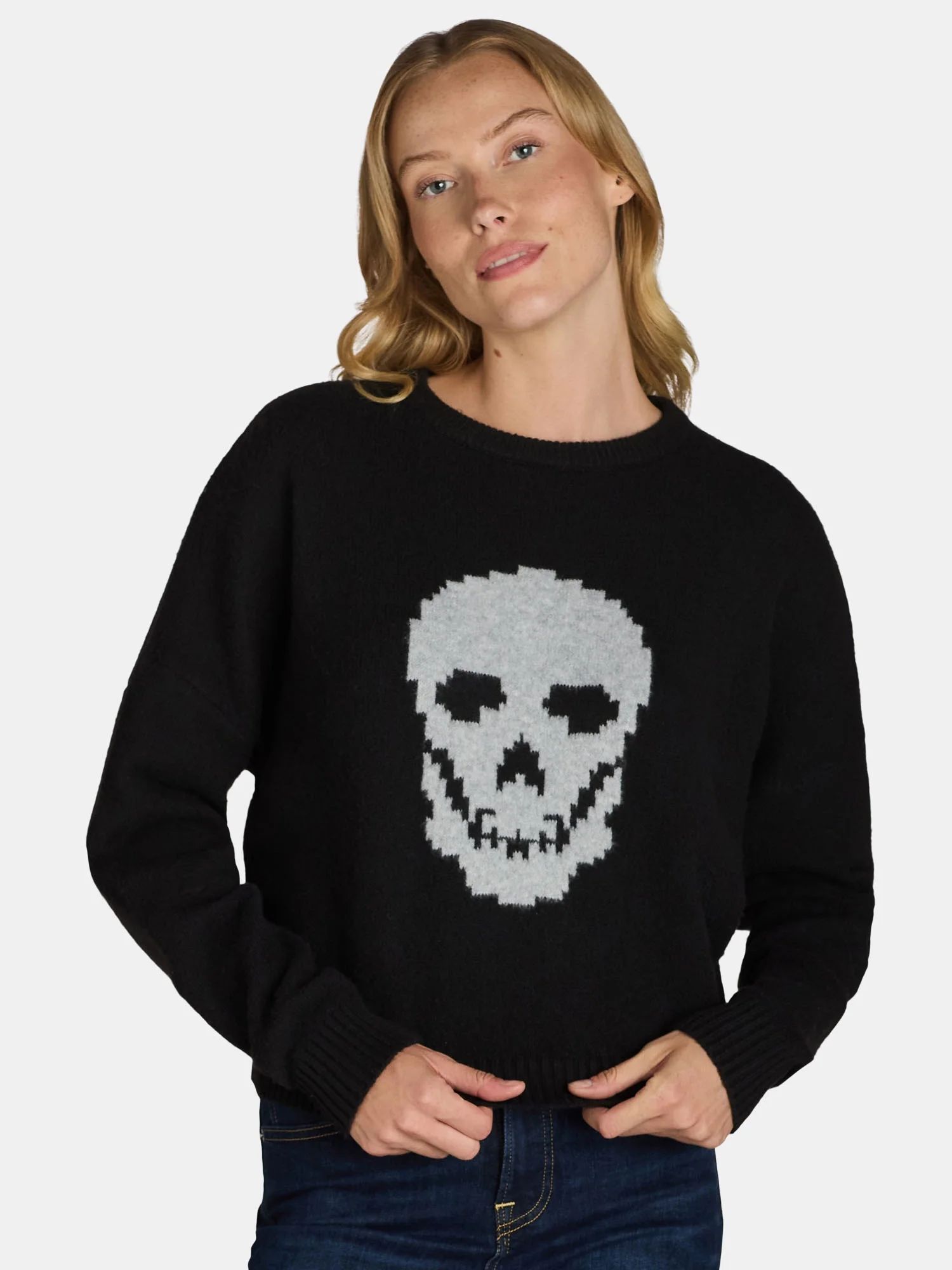 No Boundaries Icon Sweater, Women's and Women's Plus Sizes XXS-2XL | Walmart (US)