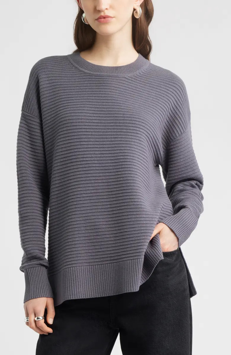 Cotton & Cashmere Ottoman Sweater | Nordstrom