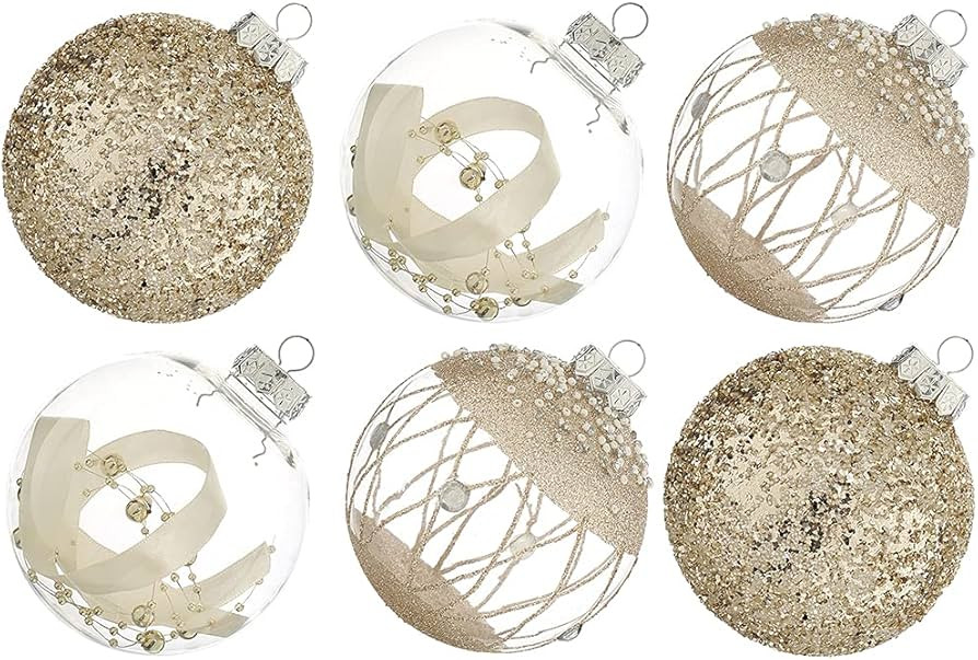 XmasExp Christmas Ball Ornaments Set, Shatterproof Christmastree Decorations,6ct Large Plastic Ha... | Amazon (US)