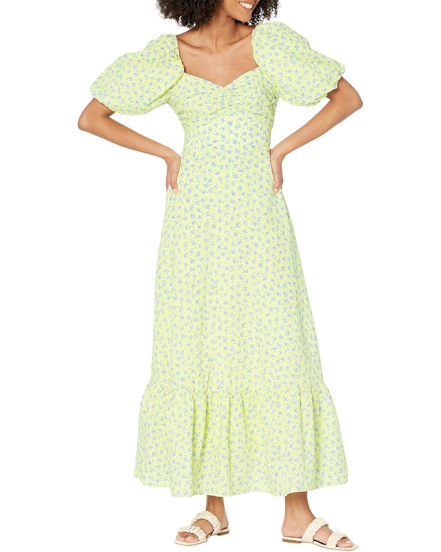 Floral Back Tied Maxi Dress | Zappos