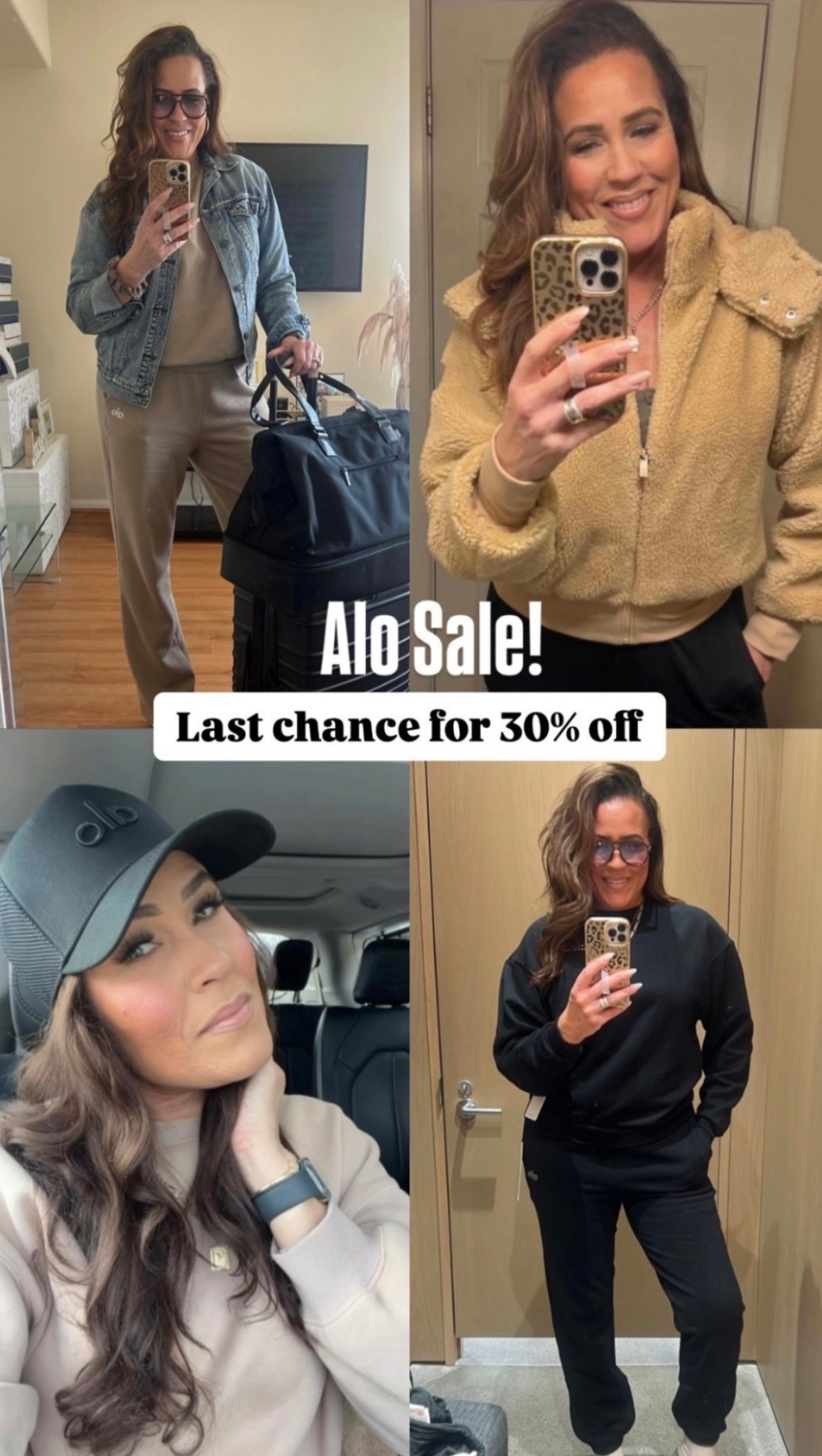 Alo Black Friday sale for 30% off sitewide ends soon! Make sure to join Alo Access and use code ACCESS at checkout! @aloyoga #LaidbackLuxeLife

Alo Yoga, Black Friday sale, Alo members, Alo access, Accolade sweatpants, comfy outfit, travel outfit, matching set, sweatsuit, sweatshirt, Sherpa jacket 

Sweatshirt: S
Sweatpants: S
Jacket: M (sized up 1 for length)

Hey Beautiful! Feel free to comment on this post if you have any questions! 🫶🏽

Follow me for more fashion finds, beauty faves, lifestyle, home decor, sales and more! So glad you’re here!! XO, Karma

#LTKSaleAlert #LTKCyberWeek #LTKGiftGuide