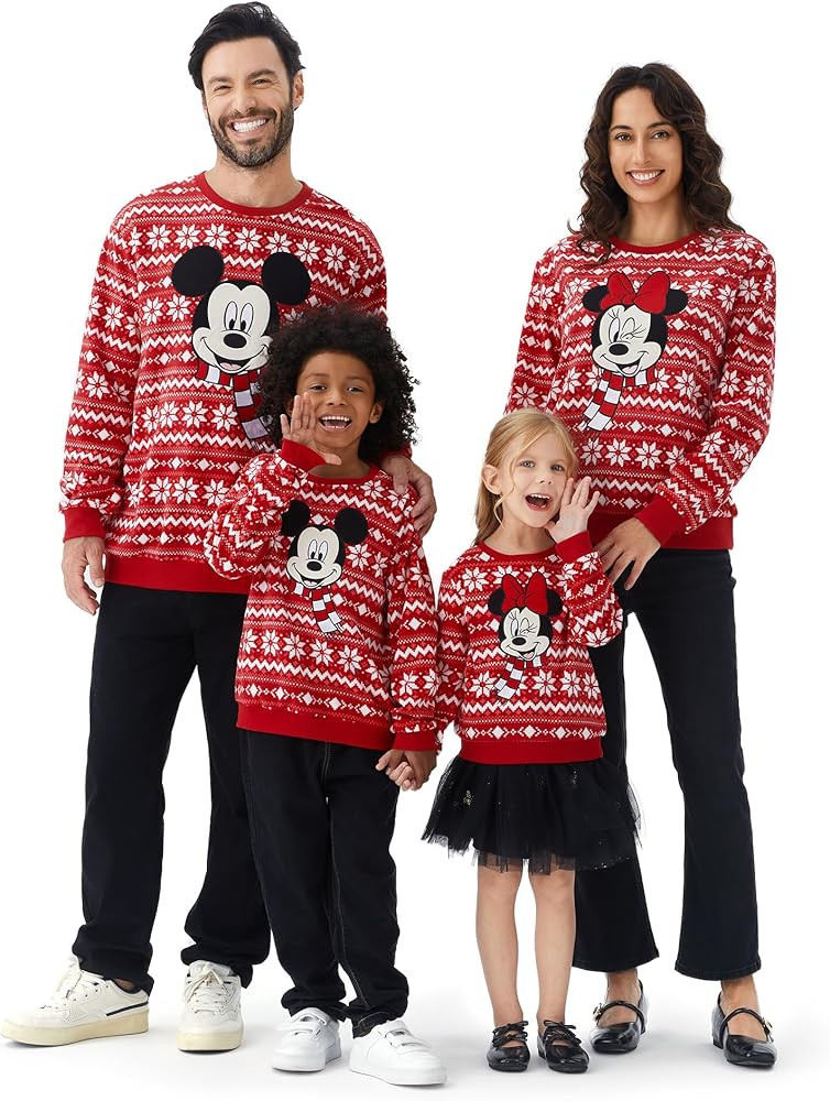 Disney Christmas Xmas Sweatshirt Funny Classic Print for Family | Amazon (US)