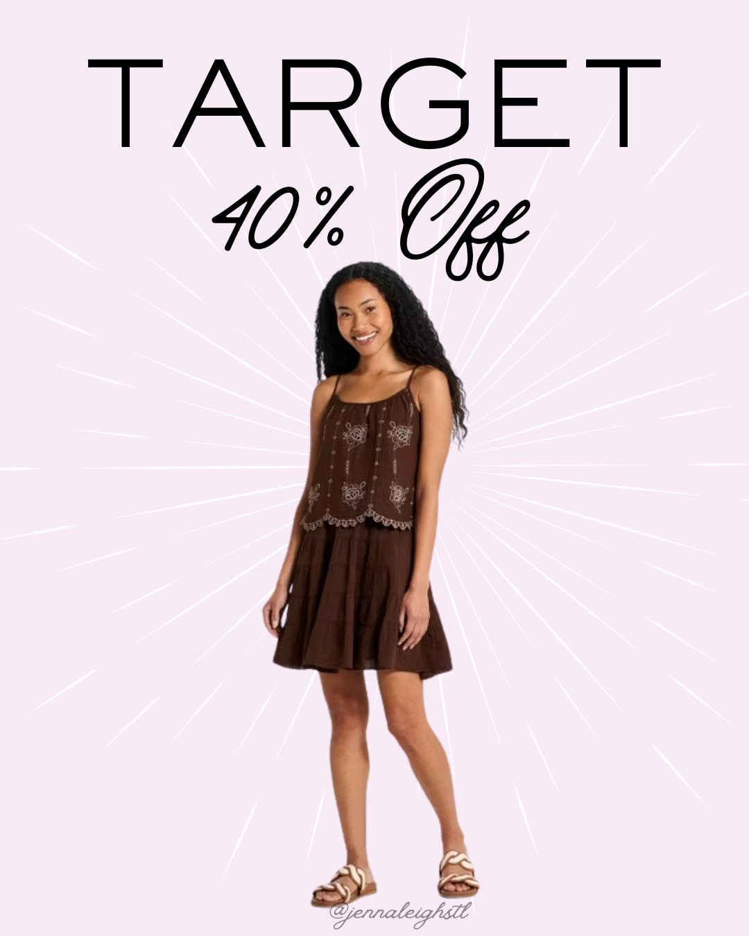 Target has 40% off women's clothing right now, and this Universal Thread outfit is such a cute find. Pair the eyelet tank with the tiered mini skirt for an effortless summer look. 

 #LTKSeasonal #LTKSaleAlert #LTKMidsize