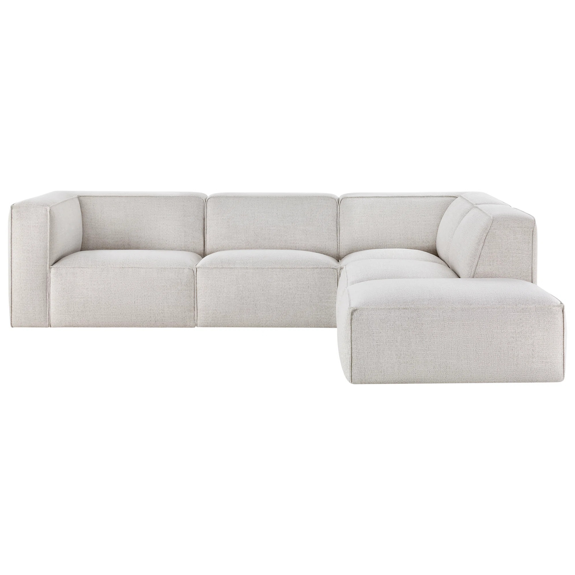 Jaye - 4 Piece Upholstered Sofa With Ottoman | AllModern