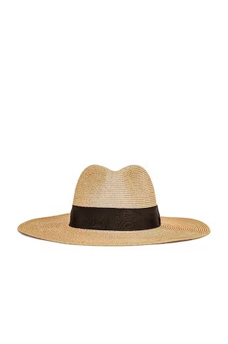 Nikki Beach Terra Hat in Almond & Black from Revolve.com | Revolve Clothing (Global)