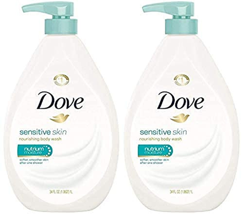 Dove Body Wash, Sensitive Skin Pump,34 Fl Oz (Pack of 2) | Amazon (US)