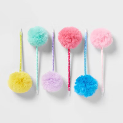 6ct Puff Party Favor Pens - Spritz™: Fluffy Multicolor Princess Theme, Birthday & All Occasions... | Target