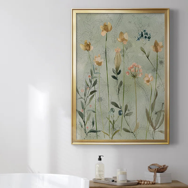 Botanical Sketchbook Framed On Canvas Print | Wayfair North America
