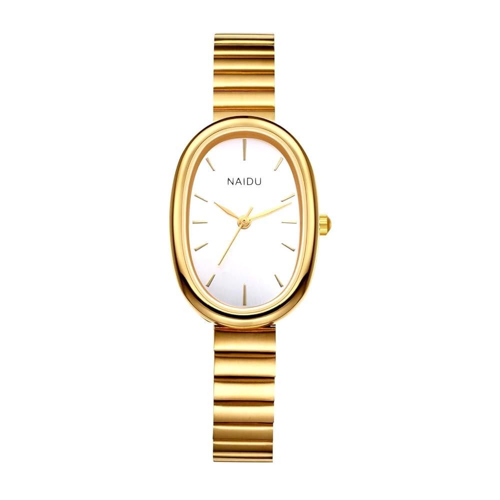Avaner Women's Ultra-Thin Oval Watches: Stainless Steel Slim Strap Small Face Ladies Elegant Dres... | Amazon (US)