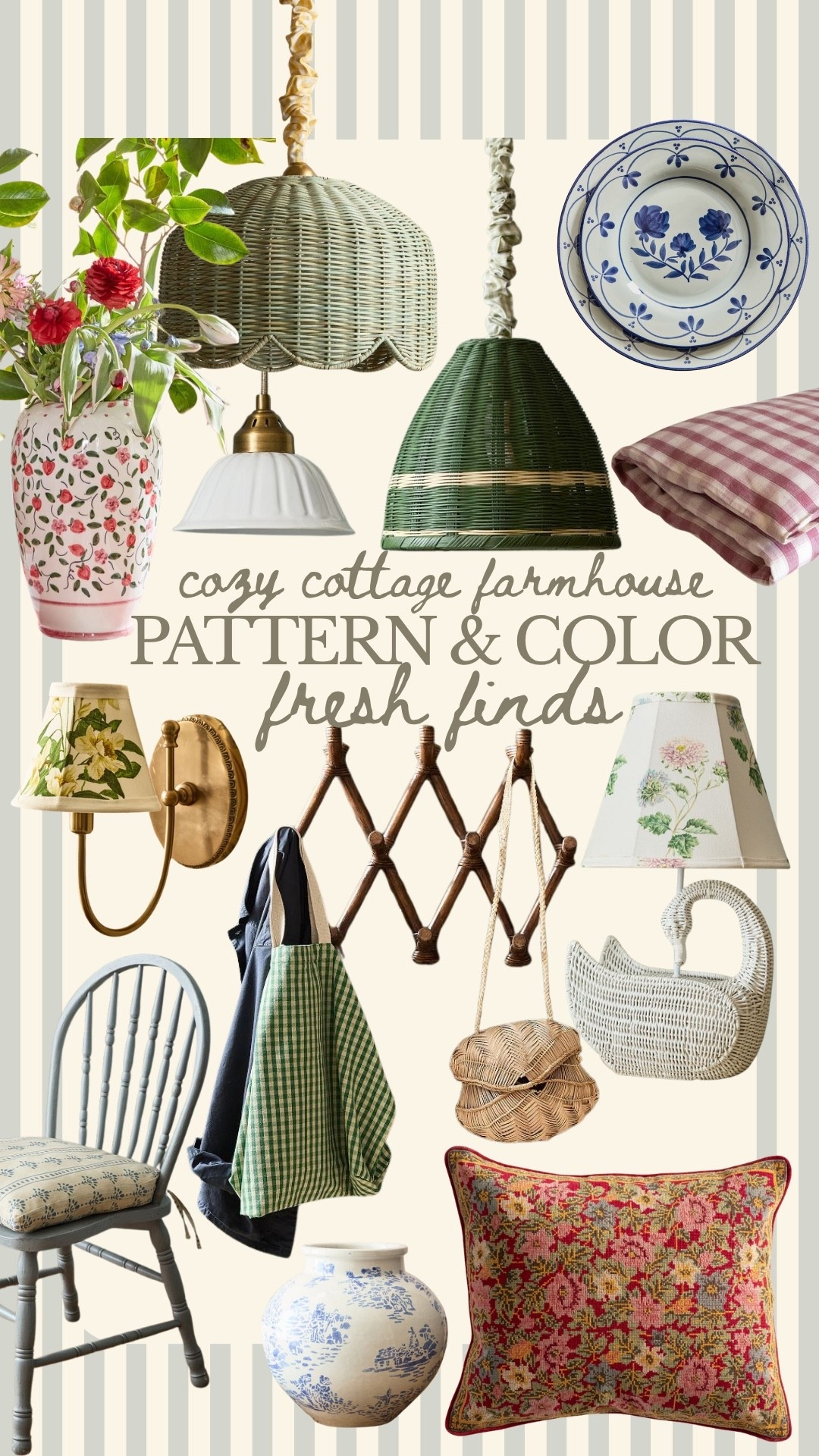 Colorful cozy cottage finds that add a charming heirloom feel to any space. 

#LTKSeasonal #LTKHome #LTKMothersDay