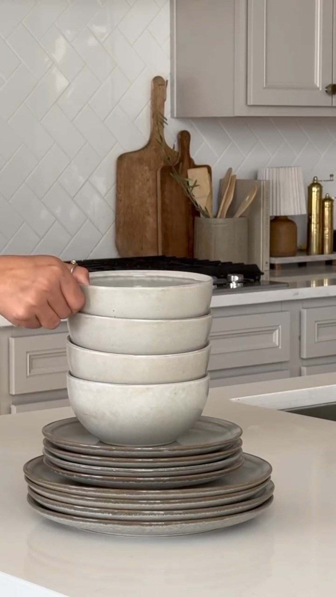 I couldn’t help myself, I had to get another set🤎 The modern organic tones are so incredible literally giving high end vibes!! 

#LTKFindsUnder50 #LTKHome #LTKWatchNow